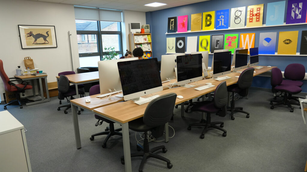 In the Graphic Design Studio
