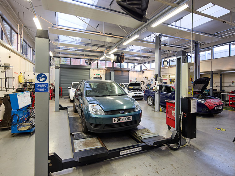 Cars in the Sustainable Automotive Training Centre