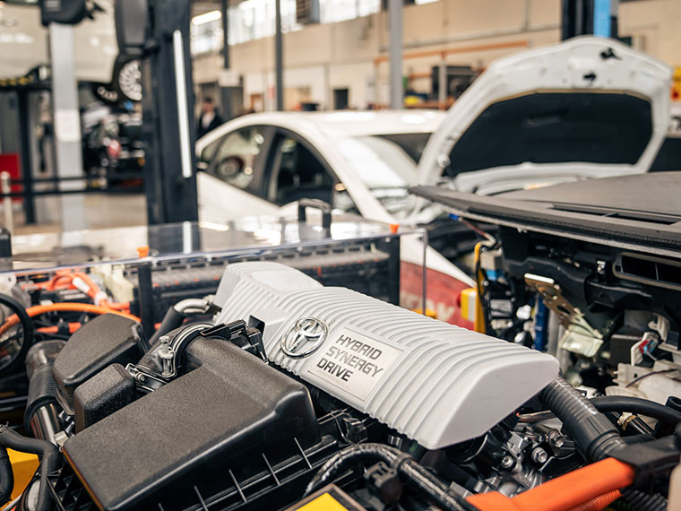 Cars in the Sustainable Automotive Training Centre