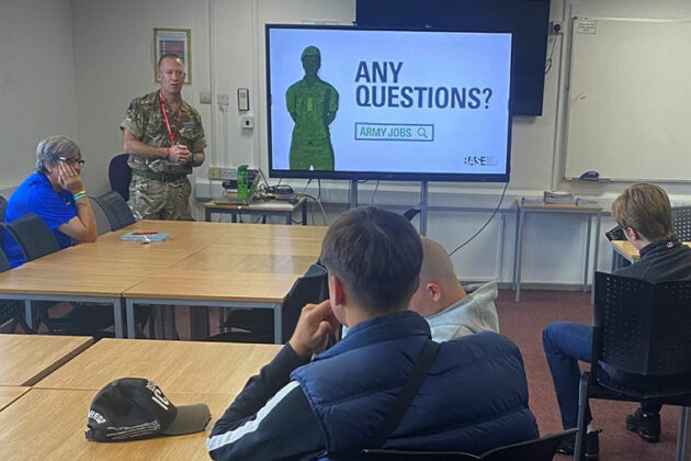 British Army visits North Notts College