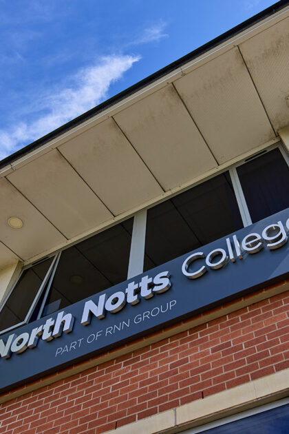 North Notts College signage