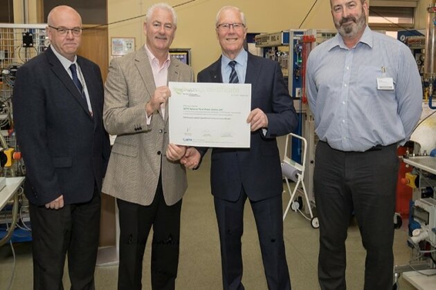 NFPC being presented with FPE1 Certificate.