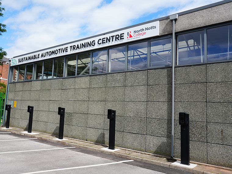 Outside of the Sustainable Automotive Training Centre