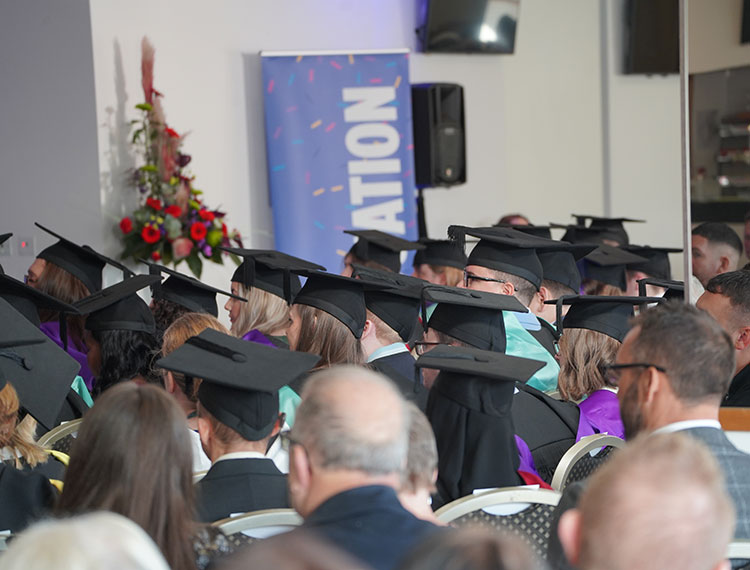 During the graduation ceremony