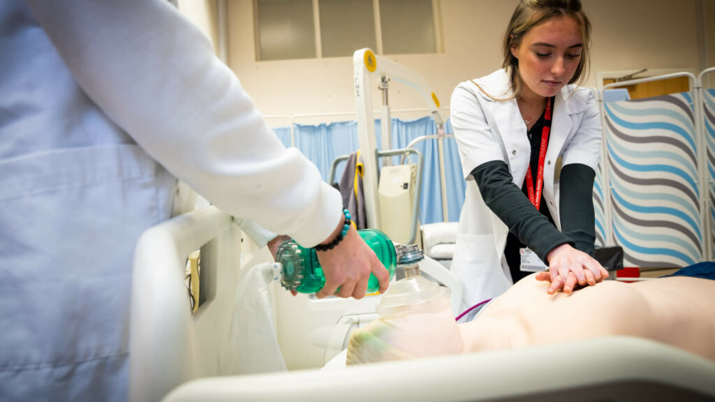 A healthcare student