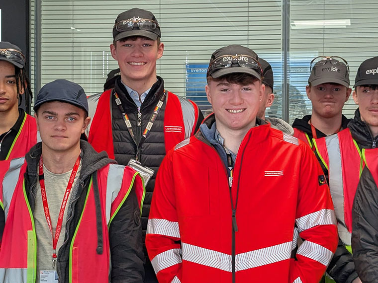 North Notts students at Laing O’Rourke