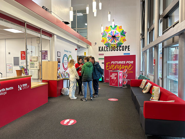 During a North Notts College open event