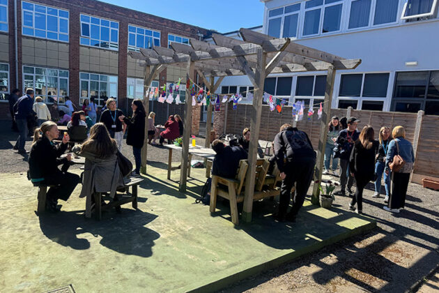 The FLEX students' garden party