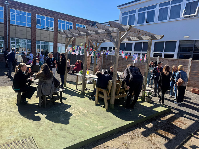 The FLEX students' garden party