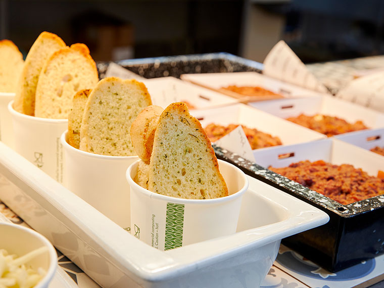 A close up of food available at the bistro at North Notts College