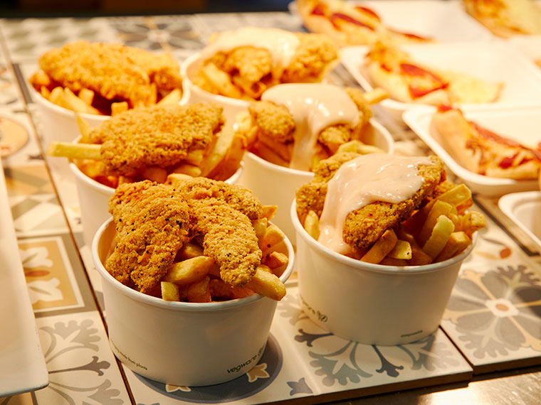 A close up of food available at the bistro at North Notts College