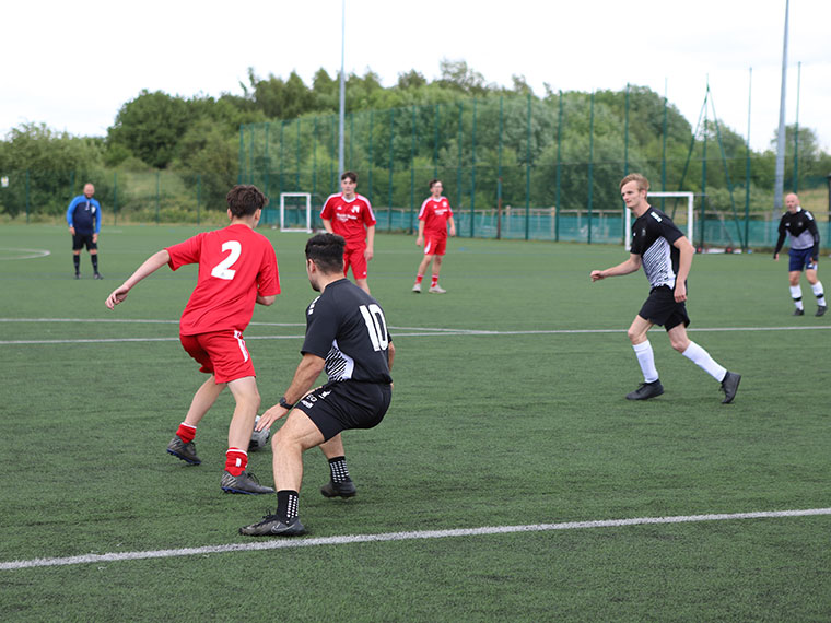 Dearne Valley College V North Notts College football teams playing each other