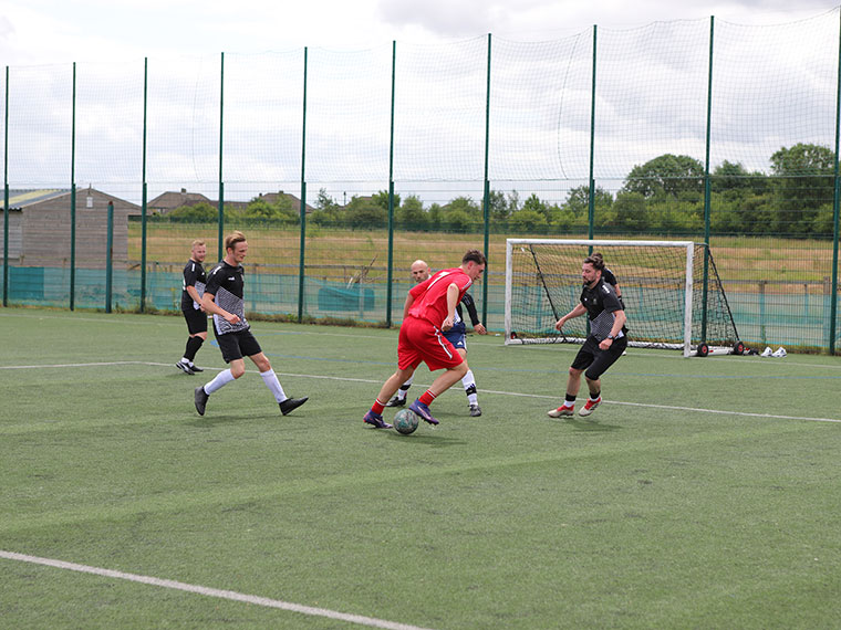 Dearne Valley College V North Notts College football teams playing each other