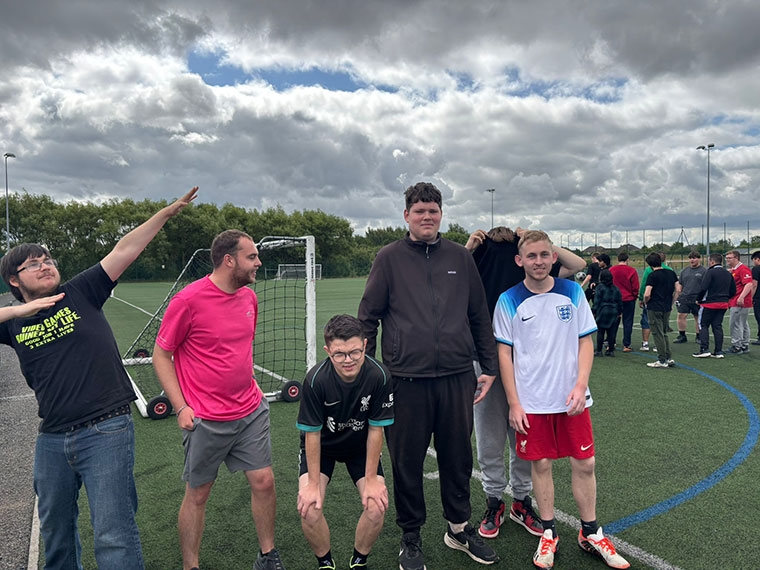 Flex students during their sports day