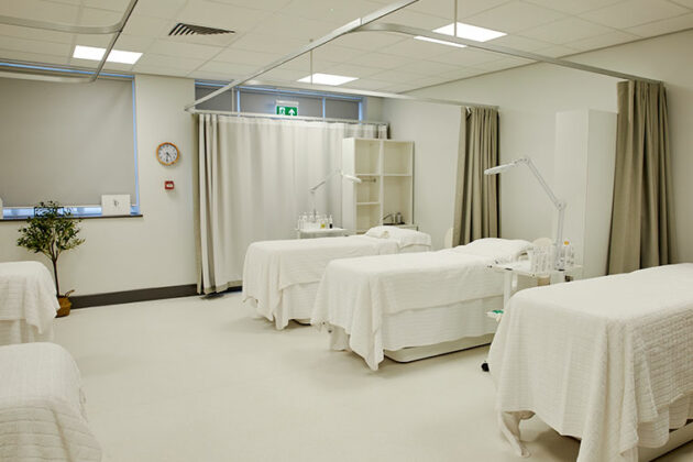 The beds in the Innovate S81 salon