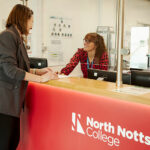 Reception staff at North Notts College