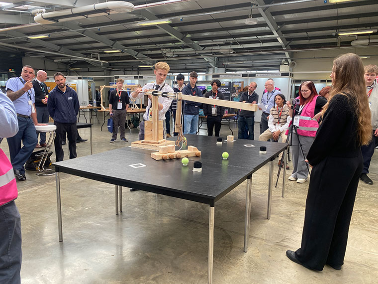 Judging time at the Construction Lifting Equipment Challenge competition