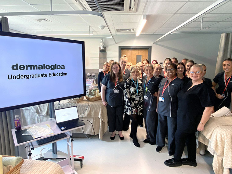 Level 3 Beauty Therapy students joining the Dermalogica’s Undergraduate Aspire Programme