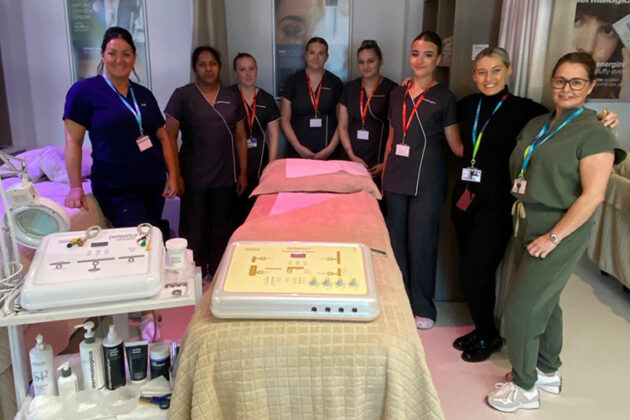 Beauty Therapy students shown electrotherapy