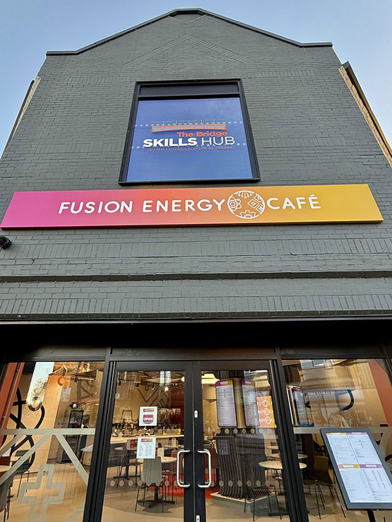 The Fusion Energy Cafe at The Bridge Skills Hub in Worksop