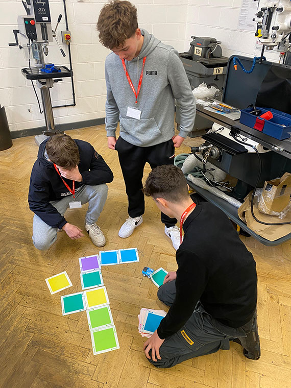 Students exploring the STEP Forward engineering project