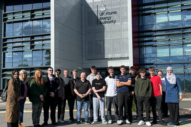 T Level engineering students visiting JET