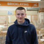 Adult Bricklaying learner Joesph in the bricklaying workshop