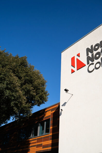 North Notts College building signage