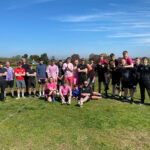 A group photo of students outside on their sports day